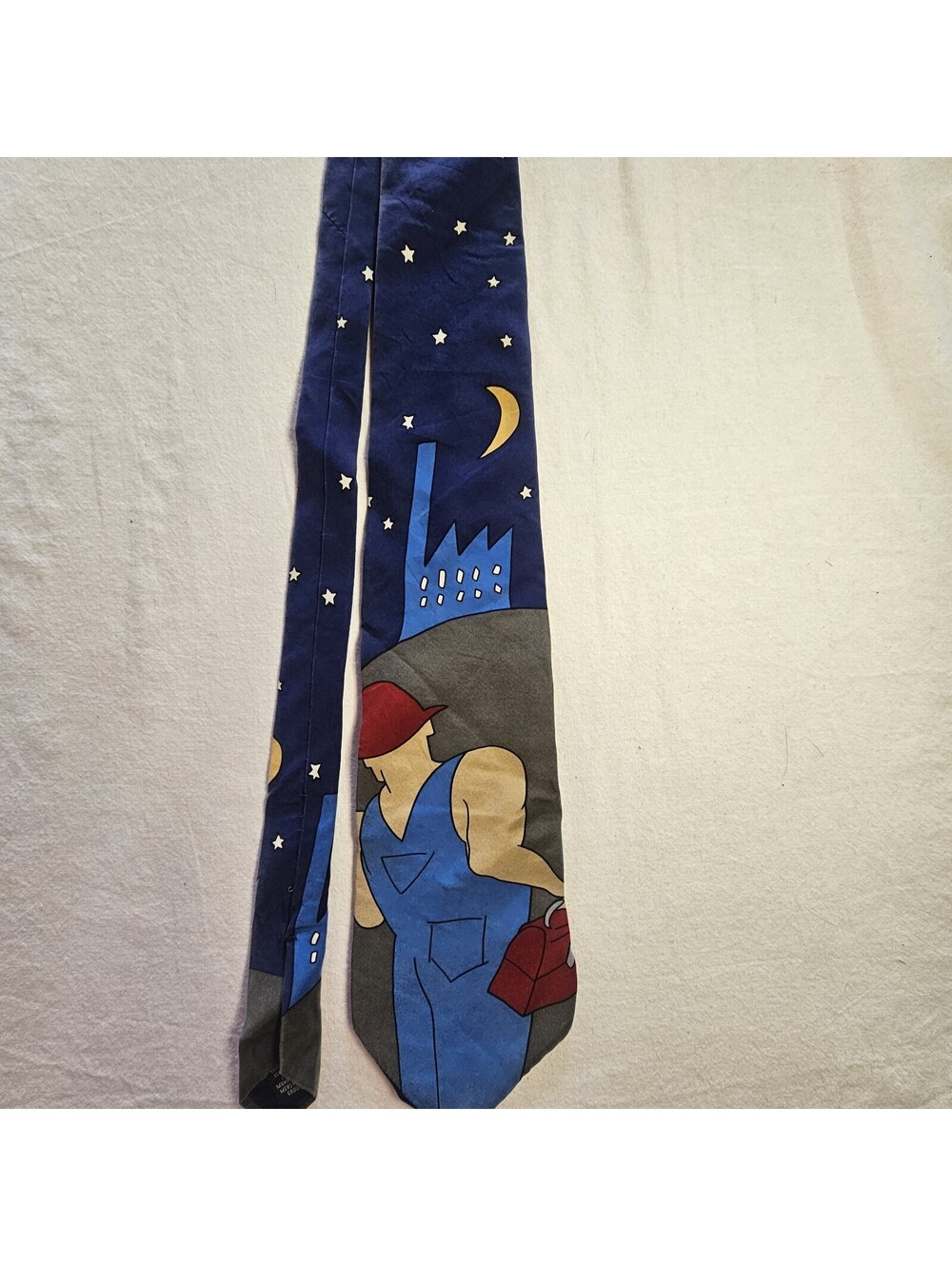 The Beatles Silk Neck Tie A HARD DAY'S NIGHT  54” Long Vintage 1991 Accessories